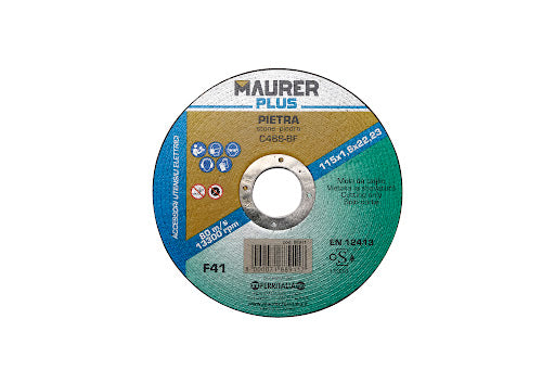 MAURER Disco da Taglio per Pietra 115x1,6 mm Confezione 25 Pz.