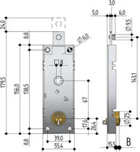 Load image into Gallery viewer, PREFER B551.0810.0200 Serratura per Porte Basculanti
