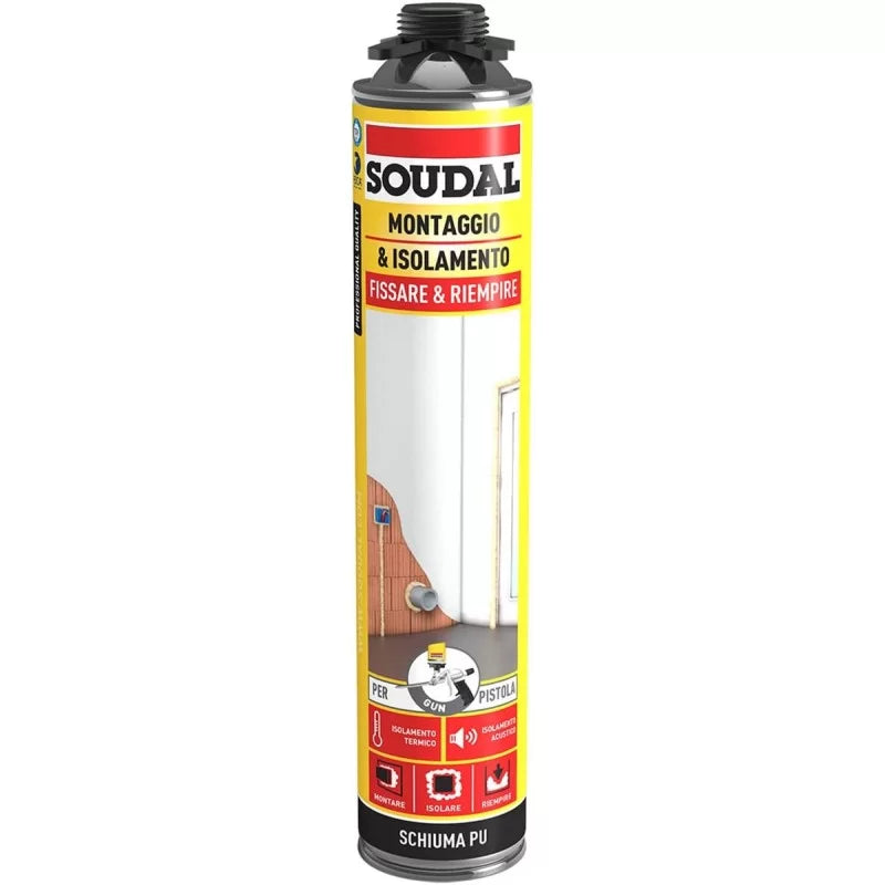 SOUDAL Schiuma Poliuretanica per Pistola 750ml