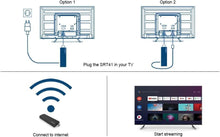 Carica l'immagine nel visualizzatore di Gallery, STRONG SRT41 Stick 4K HDMI Trasforma la tua TV in Smart Tv e Guarda i tuoi Canali del Digitale Terrestre in HD con Internet senza Antenna e con un Unica APP
