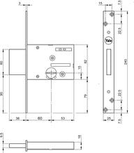 Carica l&#39;immagine nel visualizzatore di Gallery, YALE Y8TD10046000000 Serratura a 4 Mandate E=60mm per Inferriate e Cancelletti a Fascia

