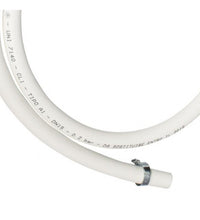 Carica l&#39;immagine nel visualizzatore di Gallery, ALMAPLAST Tubo GAS Metano in Gomma Bianca e Fascette UNI 7140 - CL1 - TIPO A1 - DN15 - 0,2 bar
