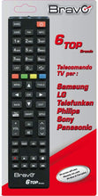 Load image into Gallery viewer, BRAVO 6in1 TV remote control for Samsung - LG - Sony - Philips - Telefunken - Panasonic
