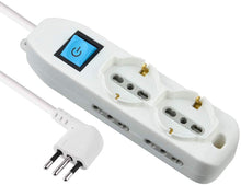 Carica l&#39;immagine nel visualizzatore di Gallery, ELECTRALINE Multipresa Elettrica tutte con Cavo da 1,5 mt
