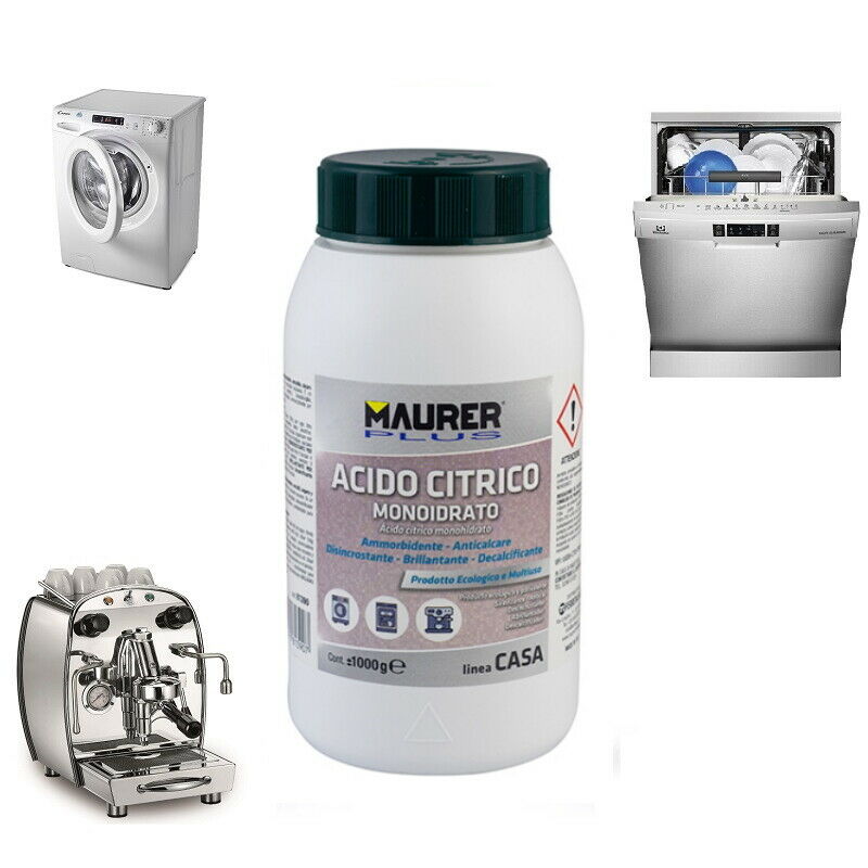 MAURER Acido Citrico Monoidrato in Polvere 1Kg