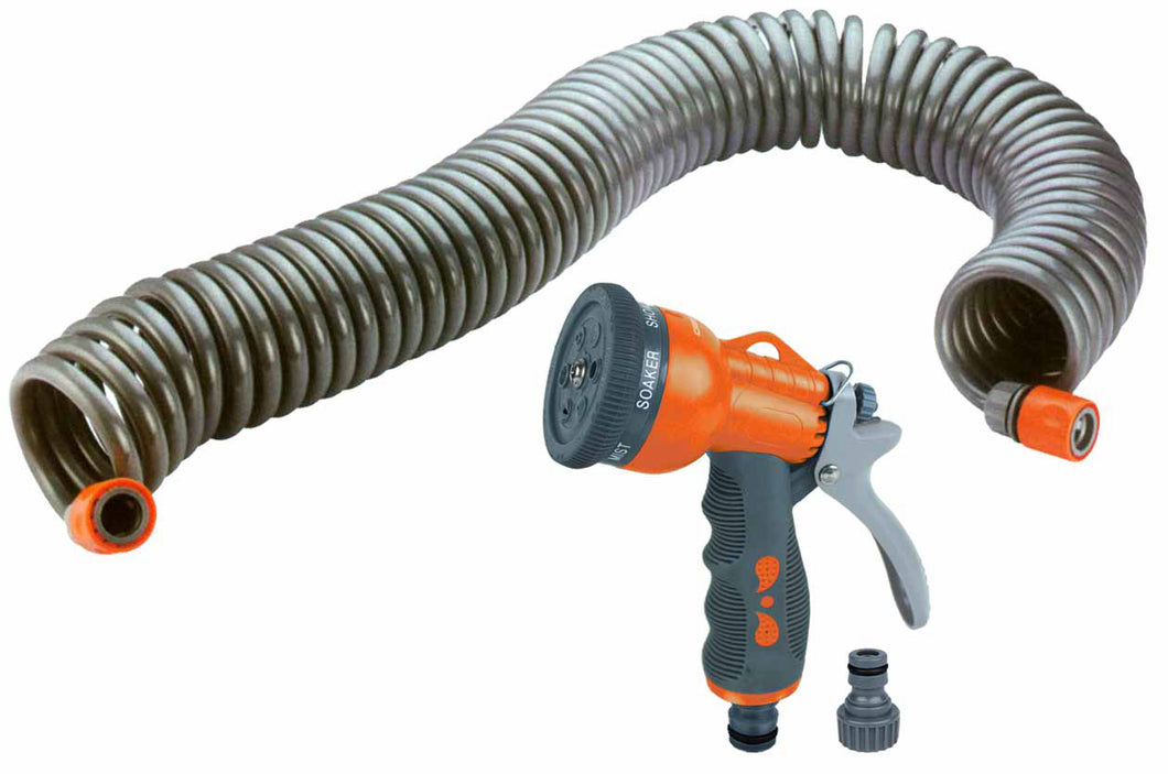 PAPILLON Extendable Hose 15 Meters with 6 Jets Gun 