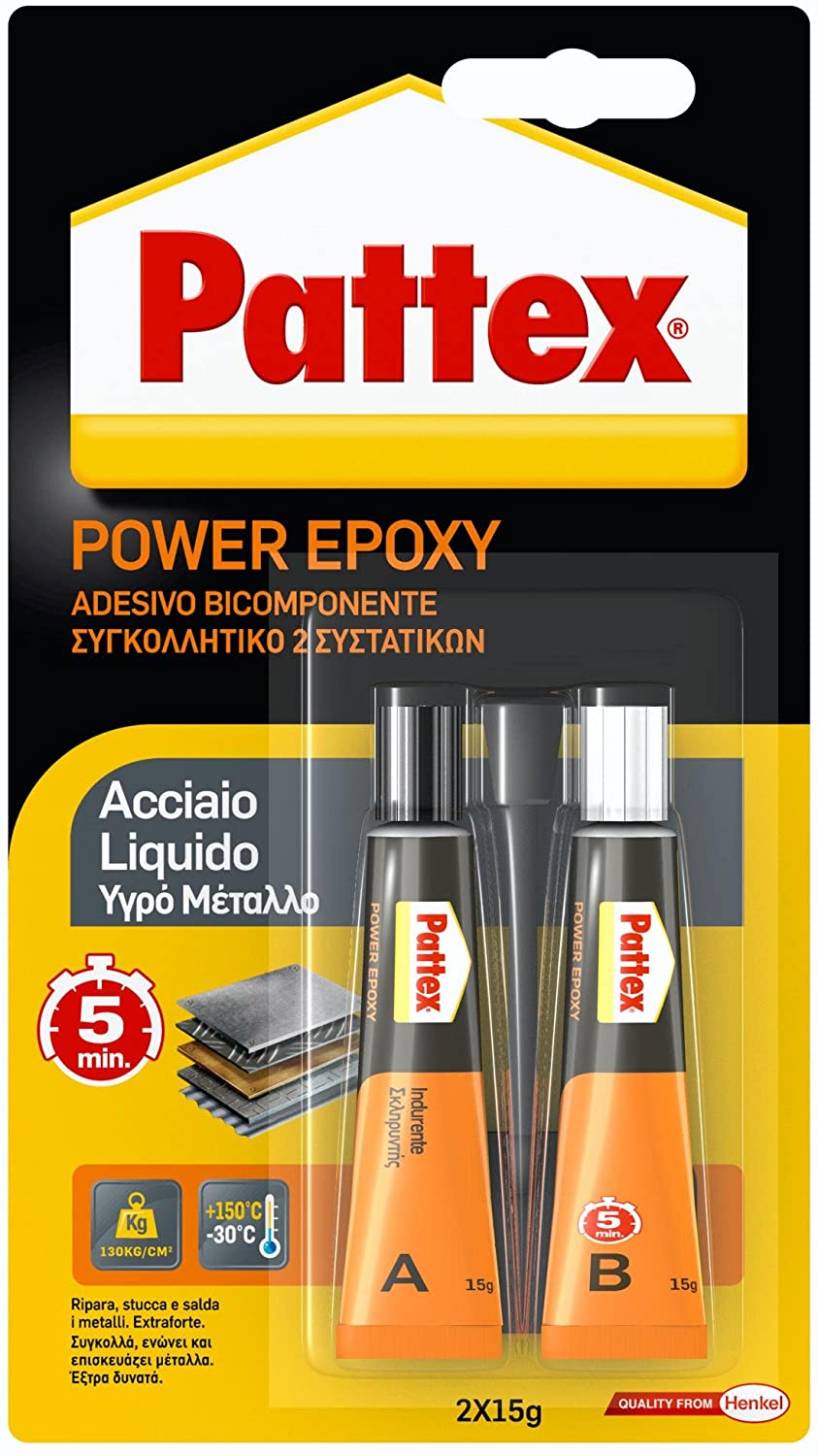 PATTEX Colla Epossidica Acciaio Liquido, 30g